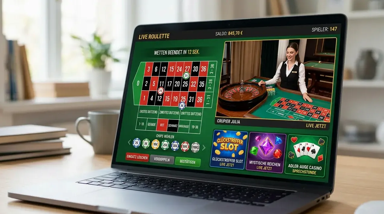 Live Casino — Auswahl bei Qbet